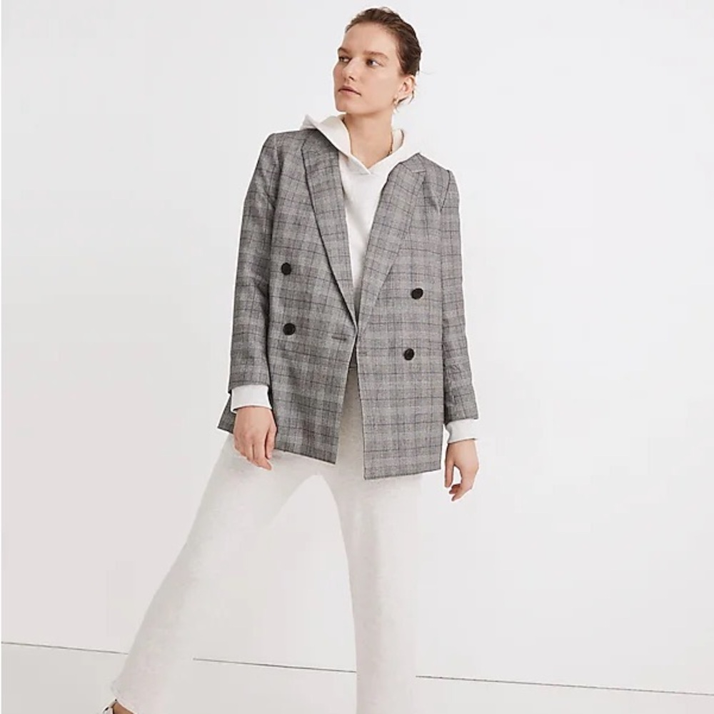 Madewell Caldwell Double Breasted Blazer: Peaked Lapel Edition Size Medium